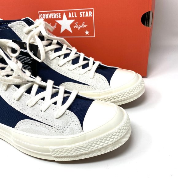 đź’–MEGA SALEđź’–Converse Men 8.5 168604C Chuck 70 Limited Navy White Sneakers - Picture 7 of 10